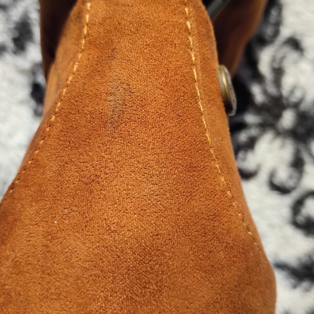 Joe boxer Women's Vintage Tan Suede Ankle Boots, Excellent Condition Sz 7 - Picture 11 of 16